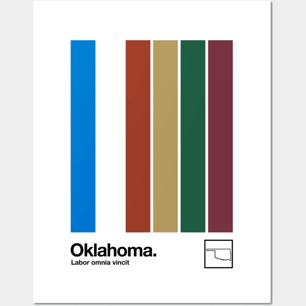 Oklahoma // Original Minimalist Artwork Poster Design Wall Art by DankFutura